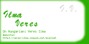 ilma veres business card